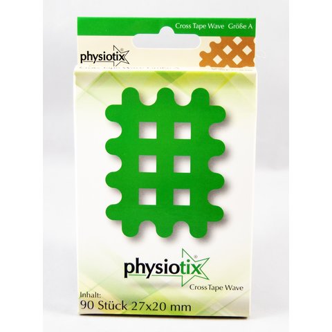 (0,11 &euro;/Stck) Physiotix Cross Tape Wave A,B,C in Beige Gre A (27mm x 20mm)
