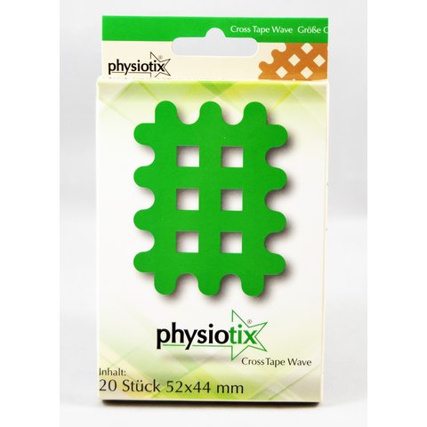 (0,50 &euro;/Stck) Physiotix Cross Tape Wave A,B,C in Beige Gre C (44mm x 52mm)