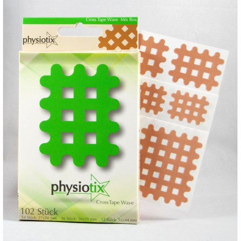 Physiotix Wave Cross-Physiotape Mix Box 102 Cross Tape Pflaster Ebay Natur